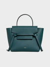 Nano Belt Calfskin Tote Bag Green - CELINE - BALAAN 2