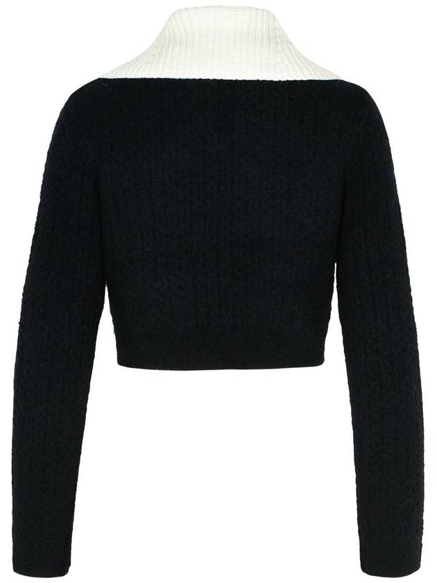 Self-Portrait Black Alpaca Blend Sweater - SELF PORTRAIT - BALAAN 3