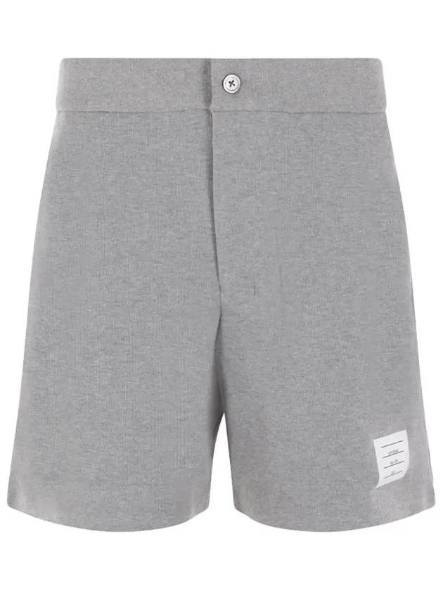 Men's RWB Striped Cotton Bermuda Shorts Grey - THOM BROWNE - BALAAN 2