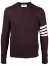 Diagonal Armband Knit Top Burgundy - THOM BROWNE - BALAAN 2