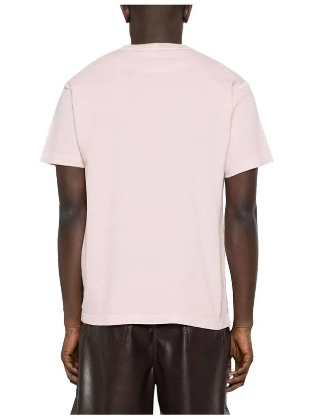 Organic Cotton Short Sleeve T-Shirt Pink - STONE ISLAND - BALAAN 5