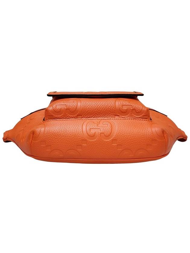 Women s 645093 Orange leather jumbo GG belt bag - GUCCI - BALAAN 4