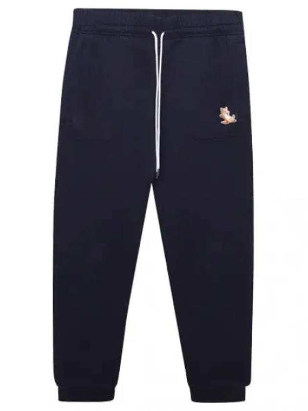 Chillax Fox Patch Classic Track Pants Navy - MAISON KITSUNE - BALAAN 2