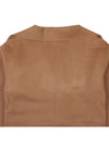 Signature Wool Cashmere Single Coat Camel - TOTEME - BALAAN 8