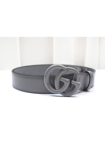 GG Marmont thin gray belt size 80 414516 - GUCCI - BALAAN 1