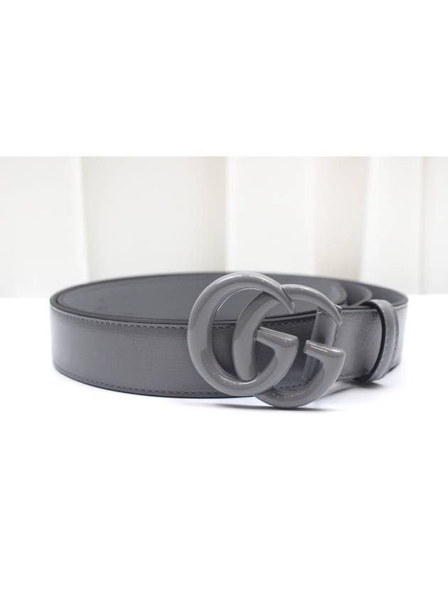 GG Marmont thin gray belt size 105 414516 - GUCCI - BALAAN 1