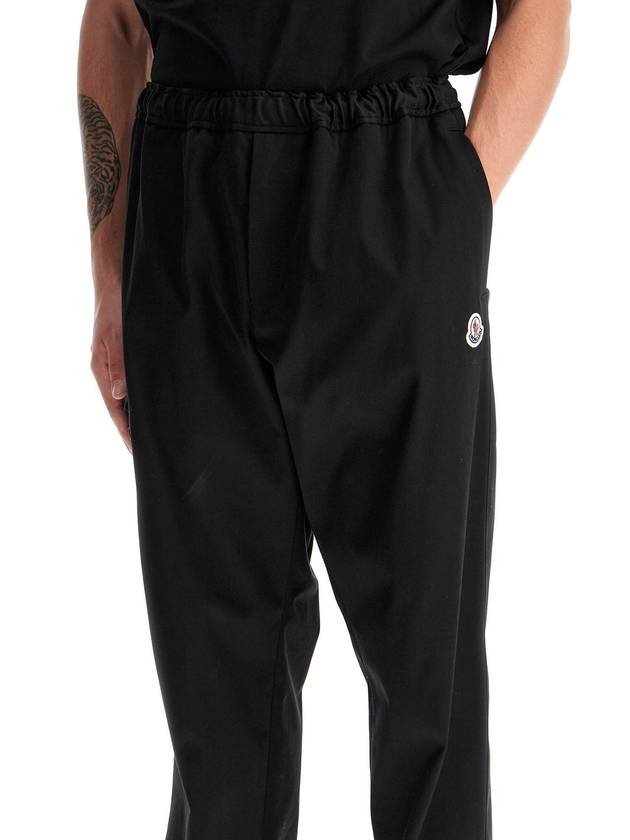 Logo Embroidered Straight Pants Black - MONCLER - BALAAN 5