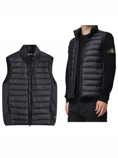 Loom Woven Chambers Recycled Nylon Down TC Vest Navy - STONE ISLAND - BALAAN 2