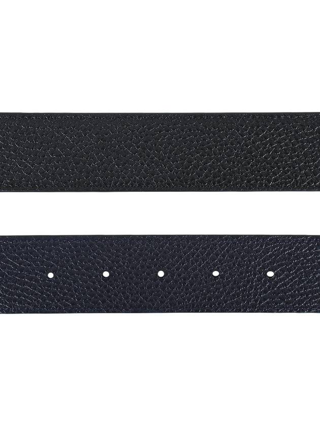 Gancini Reversible Adjustable Leather Belt Midnight Blue - SALVATORE FERRAGAMO - BALAAN 5