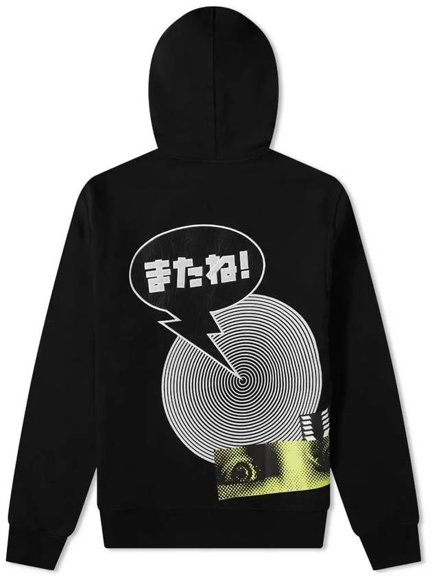 Illusion Logo Print Hoodie Black - Y-3 - BALAAN 5