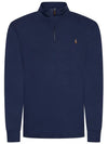 Embroidered Pony Logo Half Zip-Up Knit Top Navy - POLO RALPH LAUREN - BALAAN 2