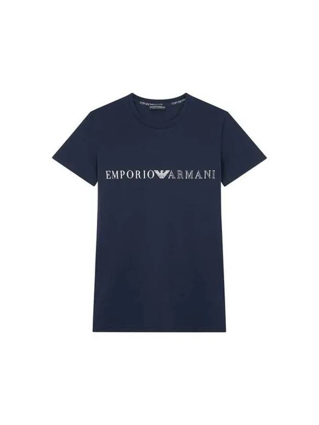 UNDERWEAR Men's Short Sleeve Easy Logo TShirt Navy 271656 - EMPORIO ARMANI - BALAAN 1