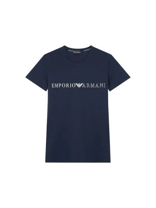 UNDERWEAR Men's Short Sleeve Easy Logo TShirt Navy 271656 - EMPORIO ARMANI - BALAAN 1