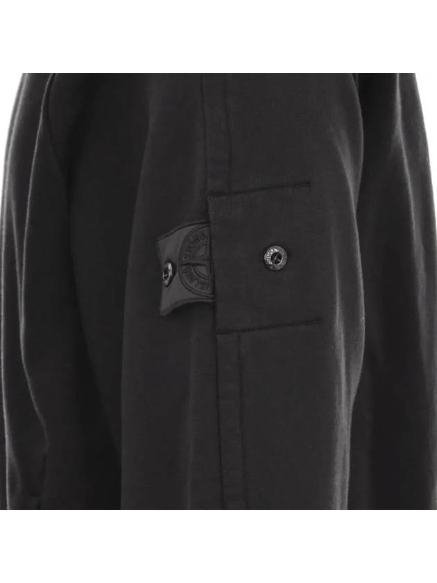 Compass Wappen Patch Cotton Hoodie Black - STONE ISLAND - BALAAN 5