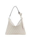 After FF Leather Shoulder Bag White - FENDI - BALAAN 1