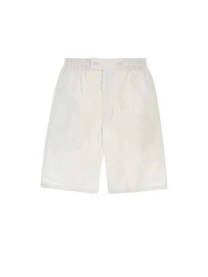 Elasticated Waistband Cotton Shorts Pink - PRADA - BALAAN 2