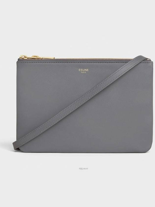 Women's Medium Logo Trio Shoulder Bag Grey - CELINE - BALAAN 2