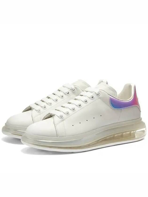 Men's Hologram Silver Tab Air Oversole Low Top Sneakers White - ALEXANDER MCQUEEN - BALAAN 2