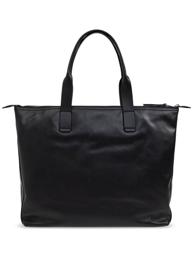 Dolce & Gabbana Leather Shopper Bag, Men's, Black - DOLCE&GABBANA - BALAAN 3