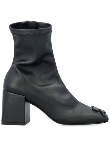 Women s Re Edition Square Middle Boots Black - COURREGES - BALAAN 1