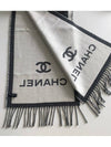 CC logo wool muffler black AAA357B - CHANEL - BALAAN 3