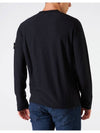 Wappen Patch Crew Neck Knit Top Black - STONE ISLAND - BALAAN 4