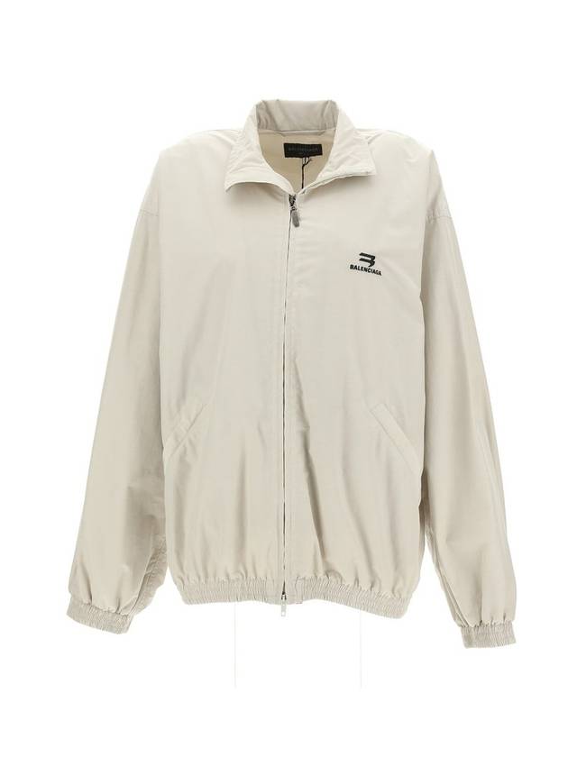 Logo Technical Track Jacket Beige - BALENCIAGA - BALAAN 1