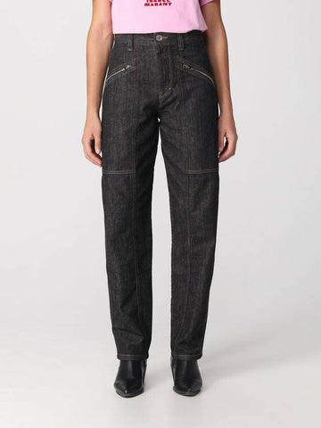 Jeans Isabel Marant in denim - ISABEL MARANT - BALAAN 1