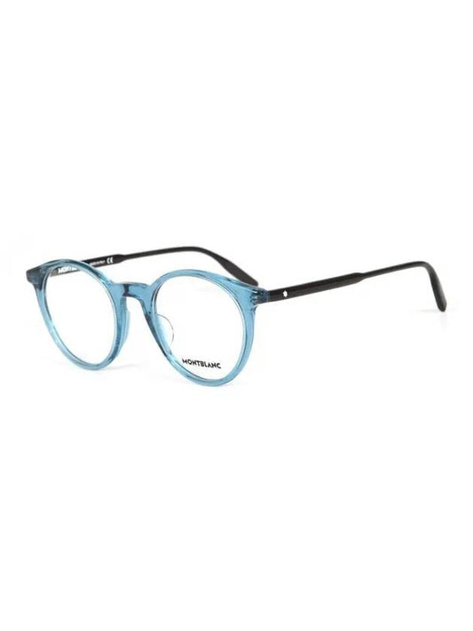Eyewear Round Acetate Eyeglasses Blue - MONTBLANC - BALAAN 2