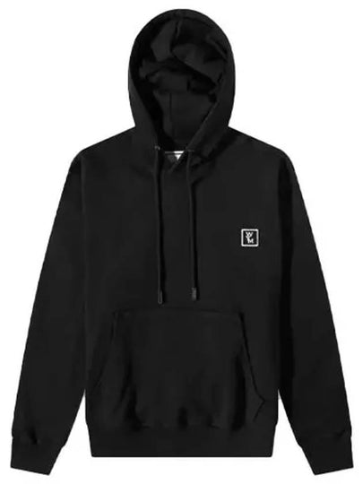 Back Embroidery Logo Cotton Hoodie Black - WOOYOUNGMI - BALAAN 2