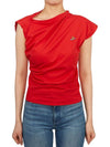 Women's Hebo Short Sleeve T-Shirt Red - VIVIENNE WESTWOOD - BALAAN 4