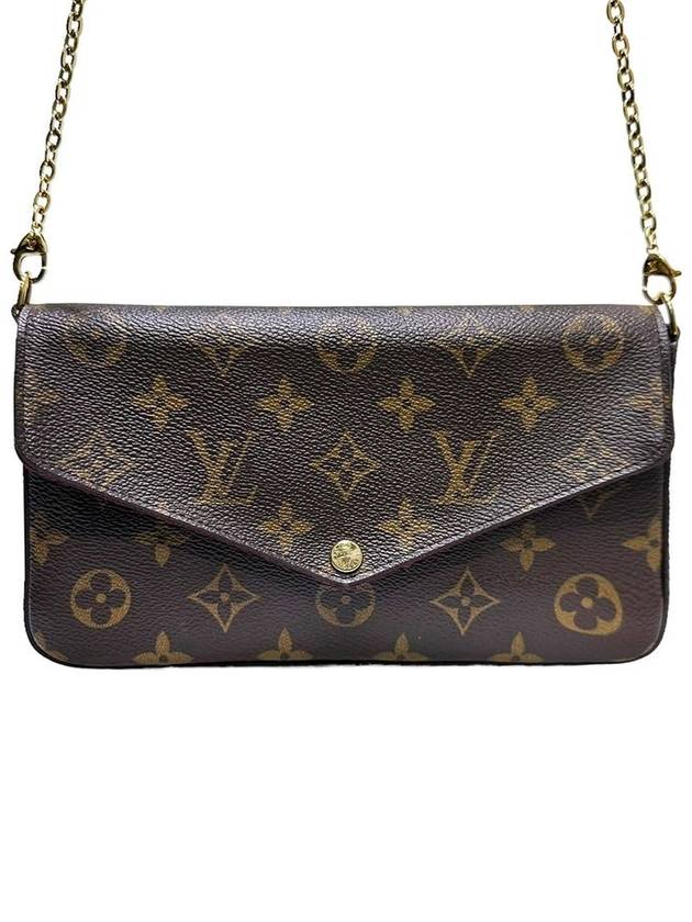 Women s M61276 Monogram Canvas Pochette Felicie Chain Crossbody Bag - LOUIS VUITTON - BALAAN 1