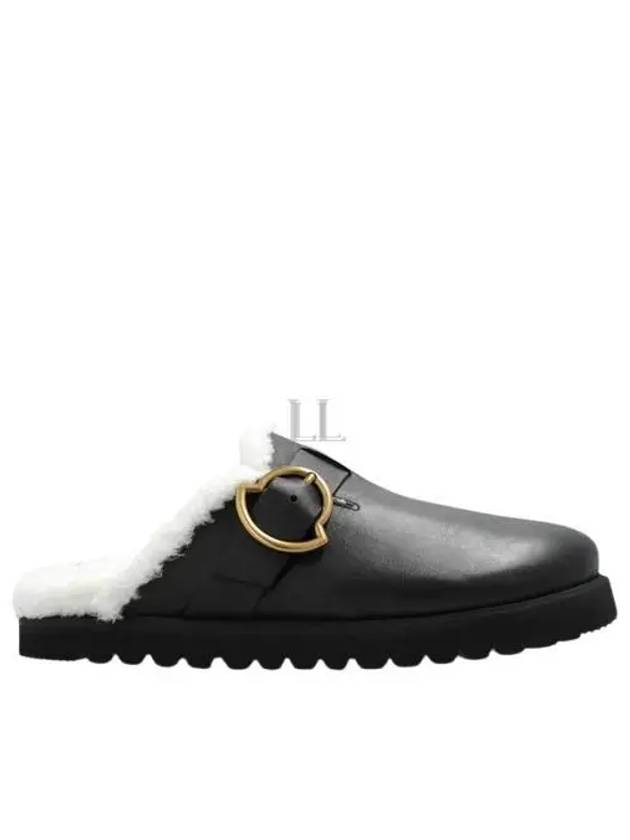 Leather Bell Mules Black - MONCLER - BALAAN 2