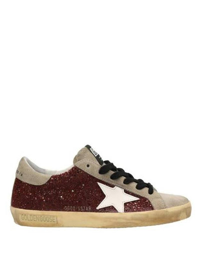 Superstar Clitter Low Top Sneakers Bordeaux - GOLDEN GOOSE - BALAAN 2