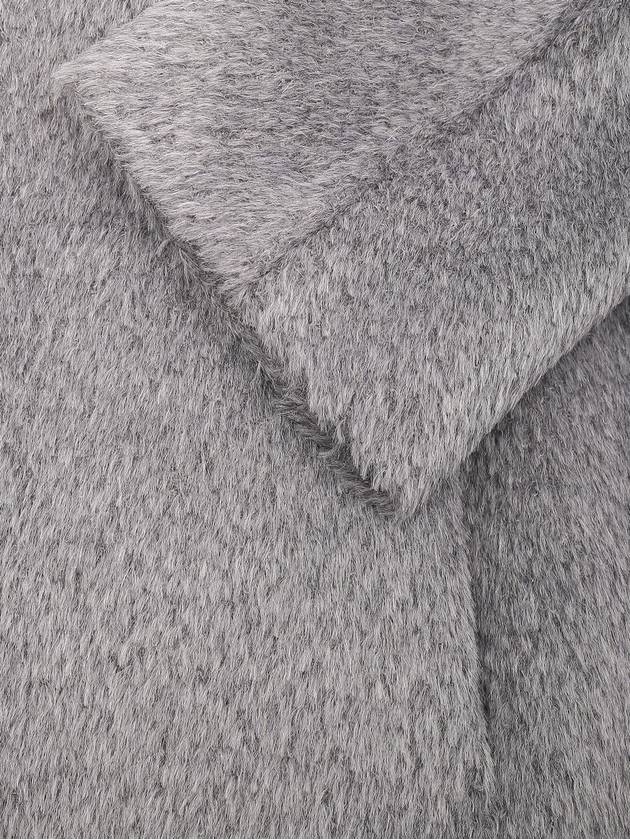 GENARCA Alpaca Wool Single Coat Gray - MAX MARA - BALAAN.