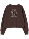 Essential Crop Long Sleeve T-Shirt Brown - THE GREEN LAB - BALAAN 6