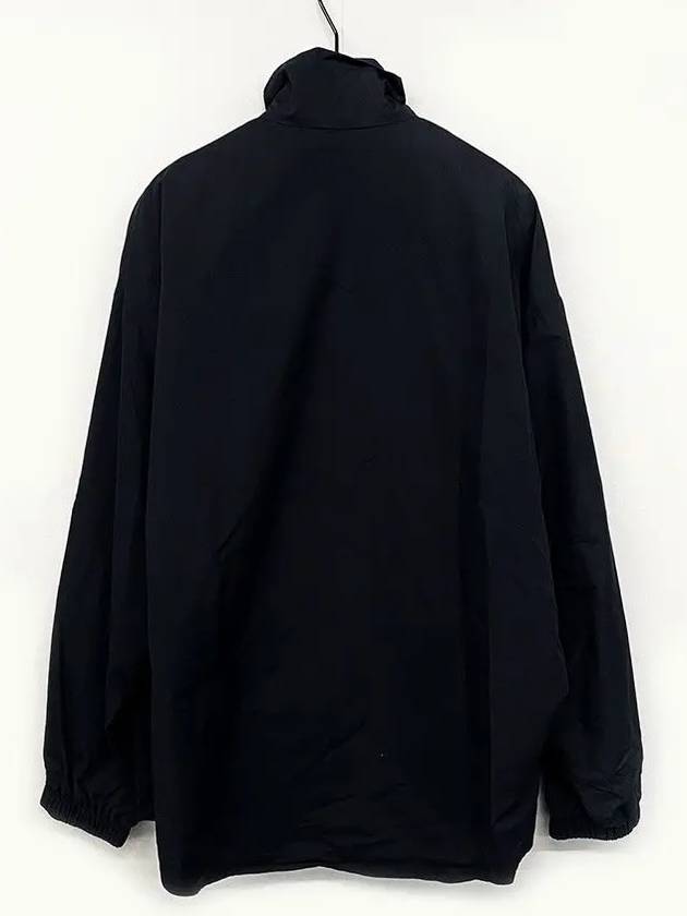 High Neck Logo Zip-up Jacket Black - BALENCIAGA - BALAAN 4