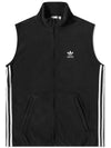 Adicolor 3 Stripe Fleece Vest Black - ADIDAS - BALAAN 1