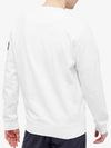 Men's Wappen Patch Sweatshirt White - STONE ISLAND - BALAAN 6