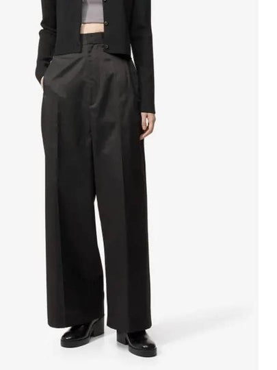 Pleated Wide Pants Black - MAISON MARGIELA - BALAAN 2