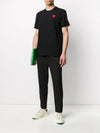 Play Red Heart Waffen Short Sleeve T-Shirt Black P1 T108 1 - COMME DES GARCONS PLAY - BALAAN 6