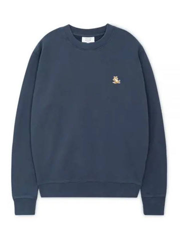 Men s Chillex Fox Eclipse Blue Sweatshirt LM00303KM0001 ECB 1157210 - MAISON KITSUNE - BALAAN 1