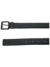 Intrecciato Leather Belt Gray - BOTTEGA VENETA - BALAAN.