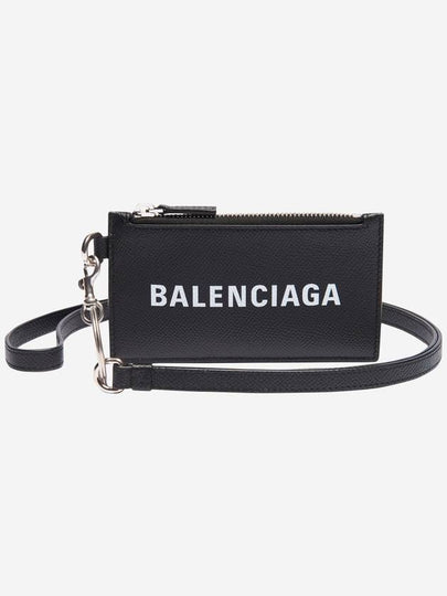 Cash Keyring Card Case Black Silver - BALENCIAGA - BALAAN 2