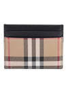 Vintage Check Card Wallet Beige - BURBERRY - BALAAN 1