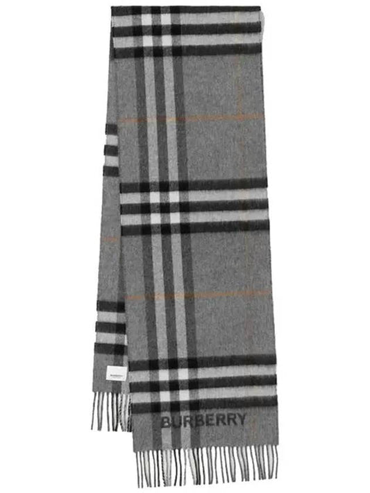 Check Pattern Scarf Grey - BURBERRY - BALAAN 2