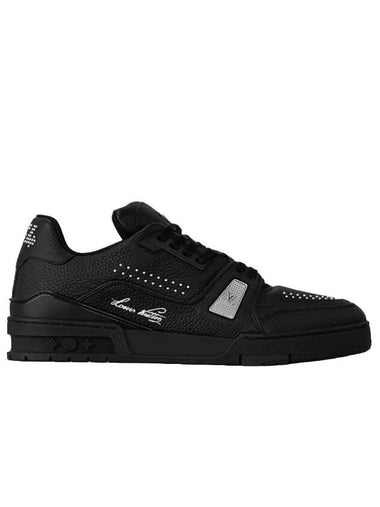 LV Trainer Low Top Sneakers Black - LOUIS VUITTON - BALAAN 1