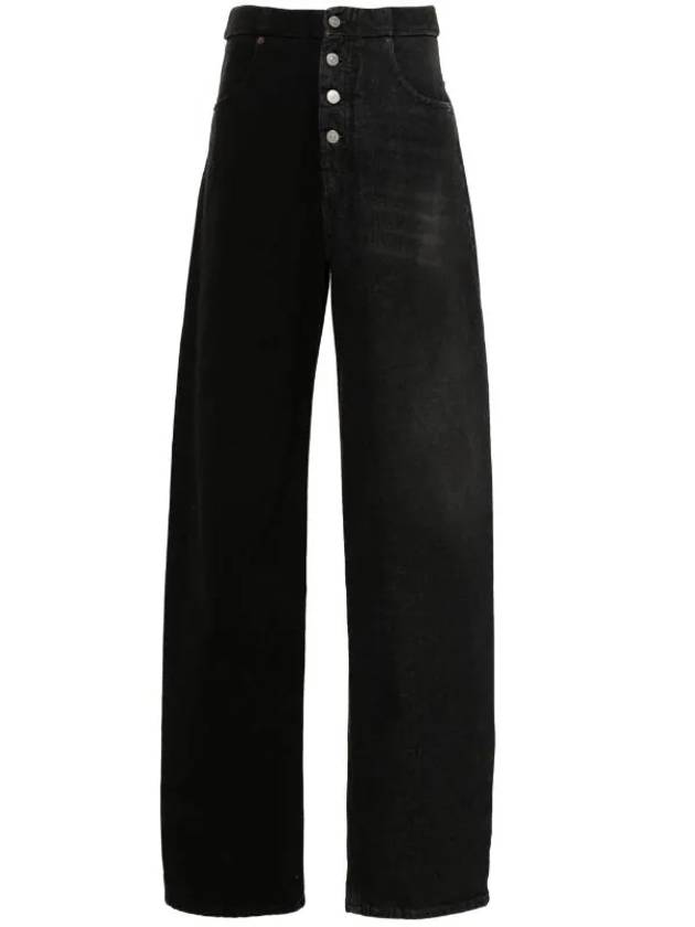 Two Tone Jeans Black Grey - MAISON MARGIELA - BALAAN 1