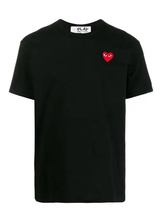 Red Heart Waffen Short Sleeve TShirt AX T108 051 - COMME DES GARCONS - BALAAN 1