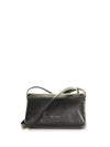 Prisma Medium Leather Shoulder Bag Black - MARNI - BALAAN 4